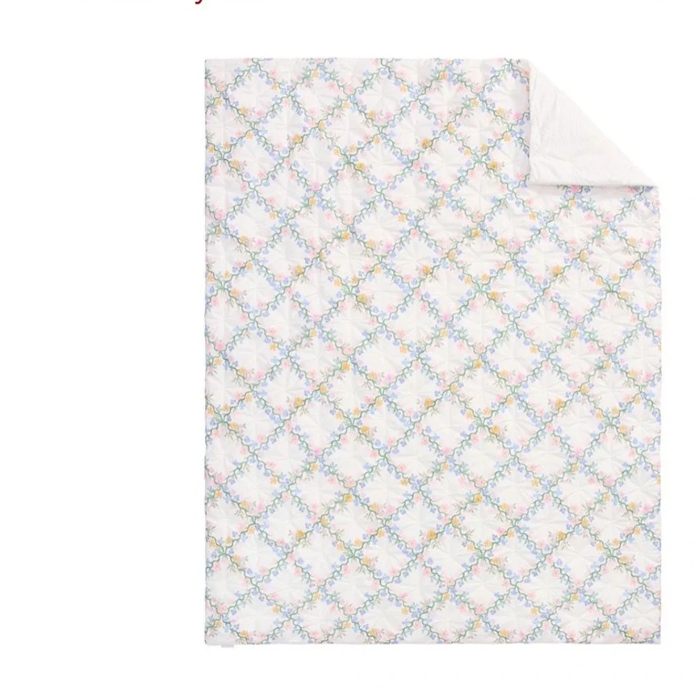 Pottery Barn Kids Rifle Paper Floral Trellis Quilt